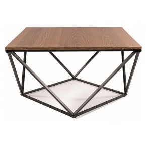 Стол журнальный SIGNAL SILVER A орех/черный, 80/80